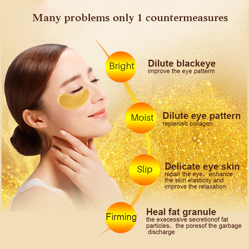 10/20pcs Golden Crystal Collag - Skincare Oil Control บทวิจารณ์และราคา